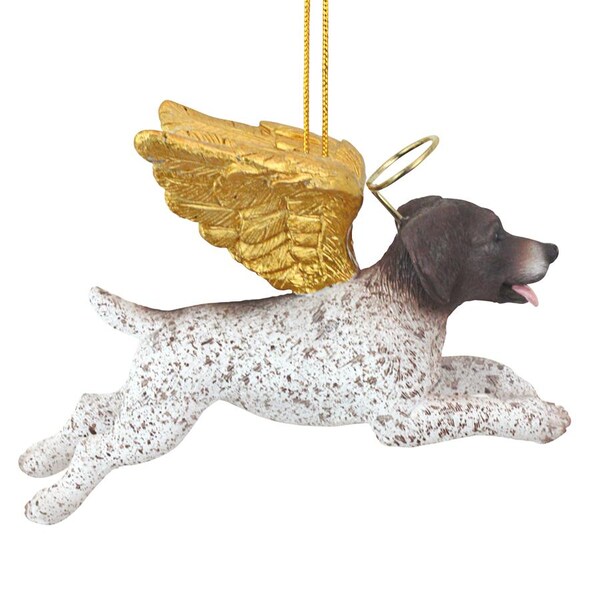 Design Toscano Honor the Pooch: Pointer Holiday Dog Angel Ornament - JH170736
