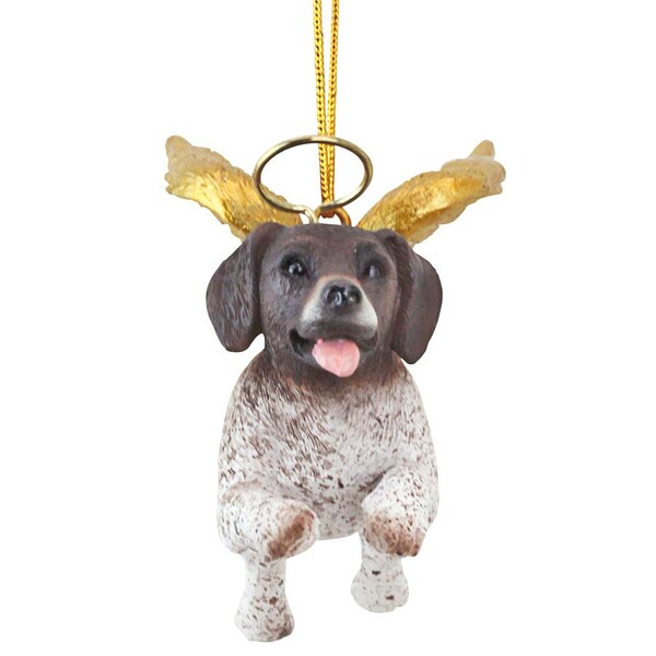 Design Toscano Honor the Pooch: Pointer Holiday Dog Angel Ornament - JH170736