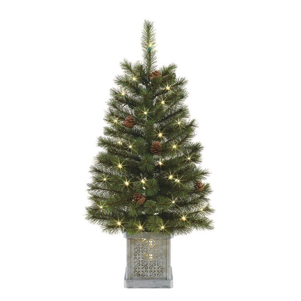 Maquina 3 ft. Full Hard Needle Artificial Porch Tree with Light - MA3009350