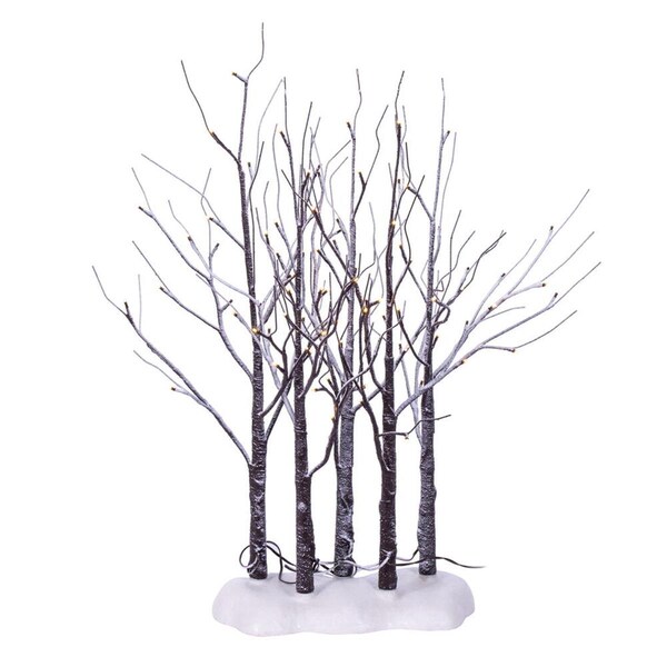 Vickerman 30 in. 88 Warm White LED Frosted Tree Grove, Brown - Set of 5 - X220935