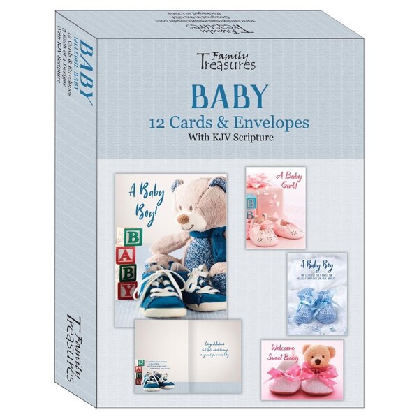 Go-Go Boxed - Card Baby-Welcome Baby - 12PK - GO3318524
