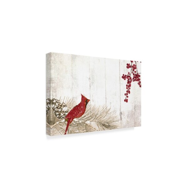 Trademark Fine Art Color Bakery 'Cardinal Christmas V' Canvas Art, 16x24 - ALI20886-C1624GG