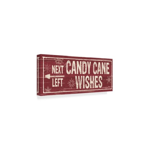 Trademark Fine Art Pela Studio 'Christmas Signs VI' Canvas Art, 10x24 - WAP03536-C1024GG