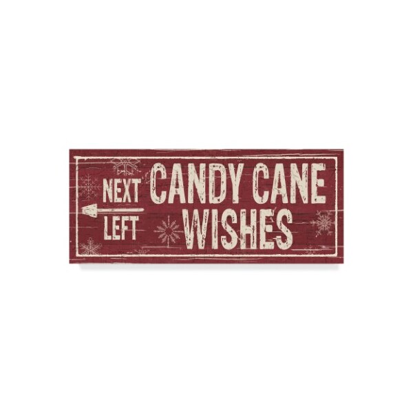 Trademark Fine Art Pela Studio 'Christmas Signs VI' Canvas Art, 10x24 - WAP03536-C1024GG