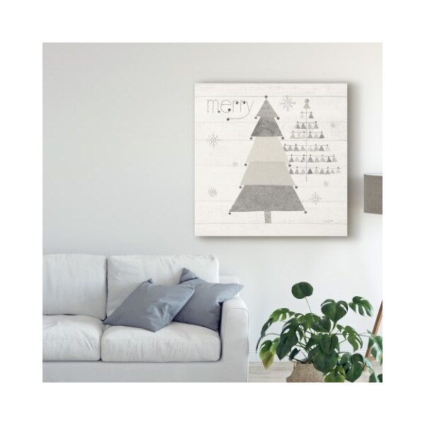 Trademark Fine Art Courtney Prahl 'Christmas Patchwork I Neutral' Canvas Art, 24x24 - WAP08809-C2424GG
