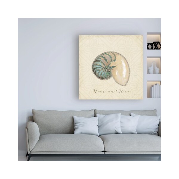 Trademark Fine Art Emily Adams 'Beach Treasures III Christmas' Canvas Art, 14x14 - WAP11447-C1414GG