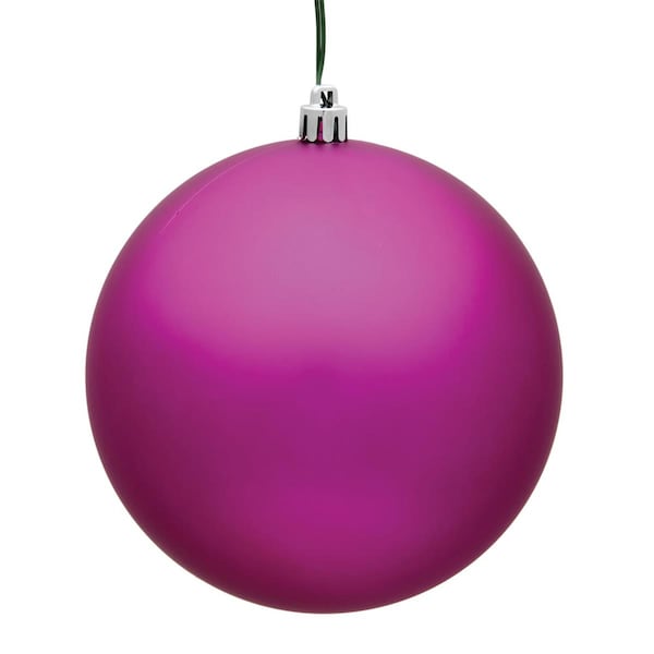 Vickerman 2.4 in. Fuchsia Matte UV Christmas Ornament Ball, 24PK - N590670DMV