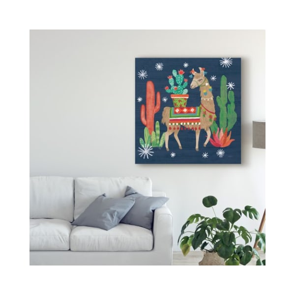 Trademark Fine Art Mary Urban 'Lovely Llamas Iii Christmas' Canvas Art, 14x14 - WAP09562-C1414GG