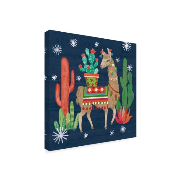 Trademark Fine Art Mary Urban 'Lovely Llamas Iii Christmas' Canvas Art, 14x14 - WAP09562-C1414GG