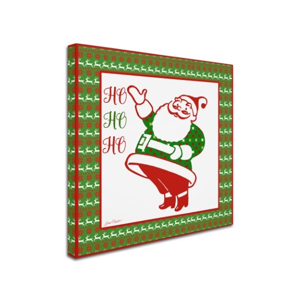 Trademark Fine Art Jean Plout 'Ugly Christmas Sweater Santa 1' Canvas Art, 14x14 - ALI17466-C1414GG