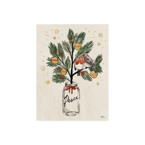 Trademark Fine Art Janelle Penner 'Christmas Lovebirds Vi' Canvas Art, 14x19 - WAP10178-C1419GG