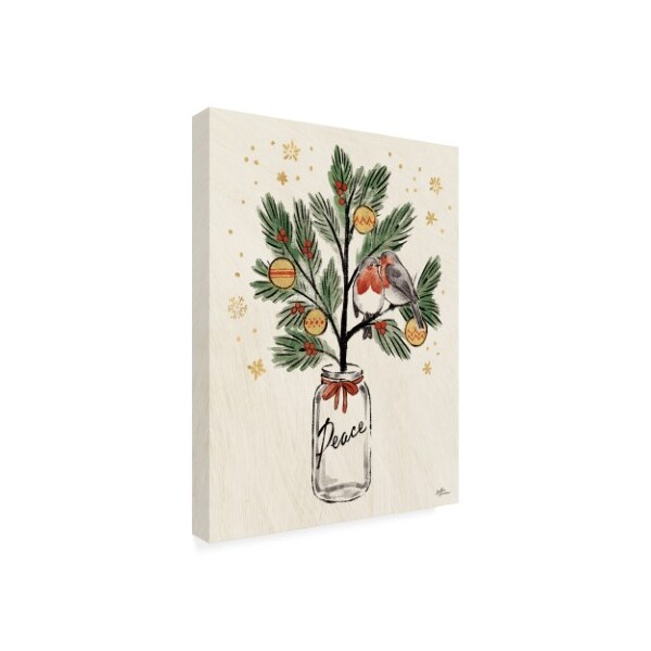 Trademark Fine Art Janelle Penner 'Christmas Lovebirds Vi' Canvas Art, 14x19 - WAP10178-C1419GG