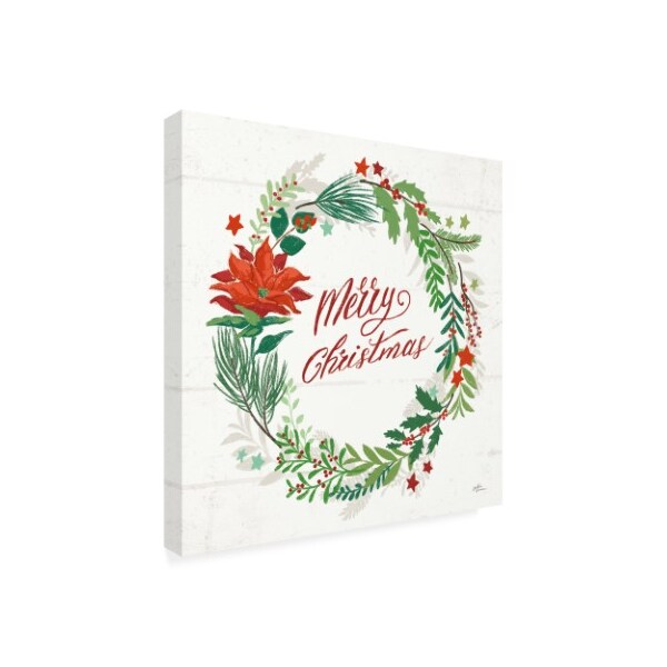 Trademark Fine Art Janelle Penner 'Holiday Joy I Merry Christmas' Canvas Art, 14x14 - WAP11921-C1414GG