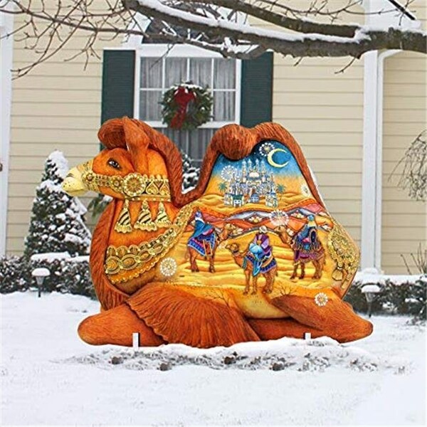 Designocracy Designocracy 998521-O Three Wise Men Wooden Ornament - 998521-O