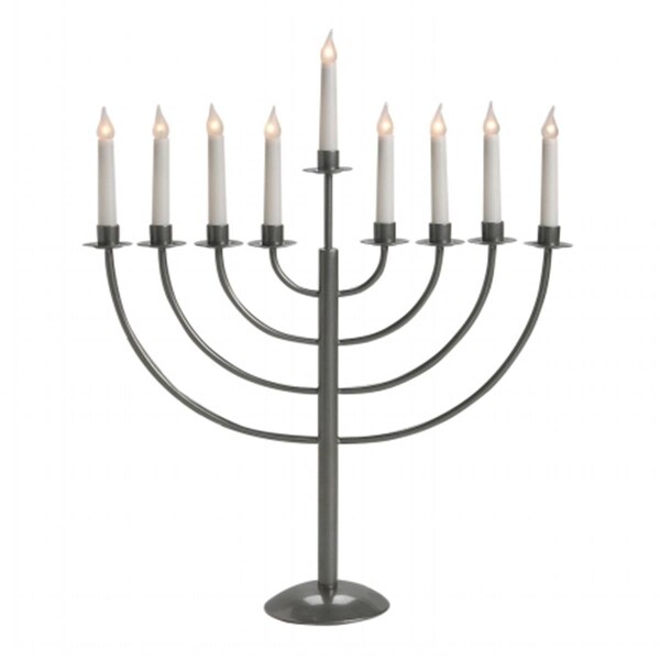 Ss Collectibles EM-620.-P Pewter Color Electric Menorah - SS1363169