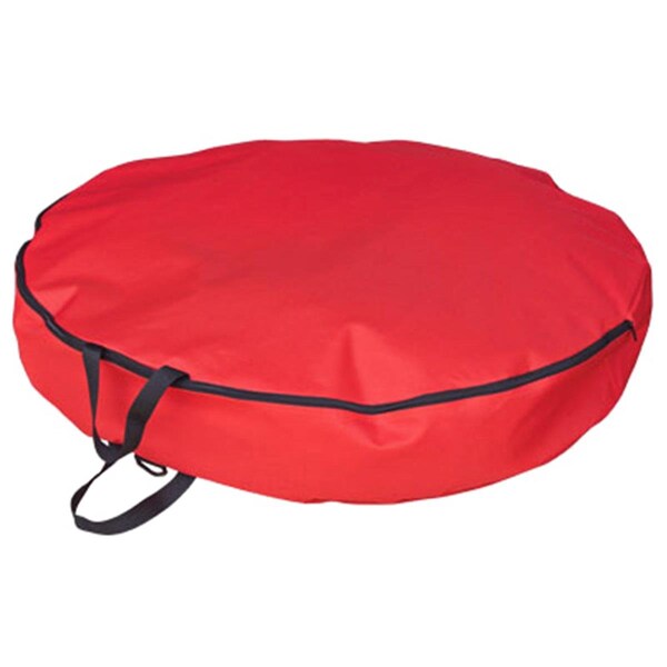 Gloriousgifts 36 in. Red Artificial Wreath Storage Bag - GL3254467