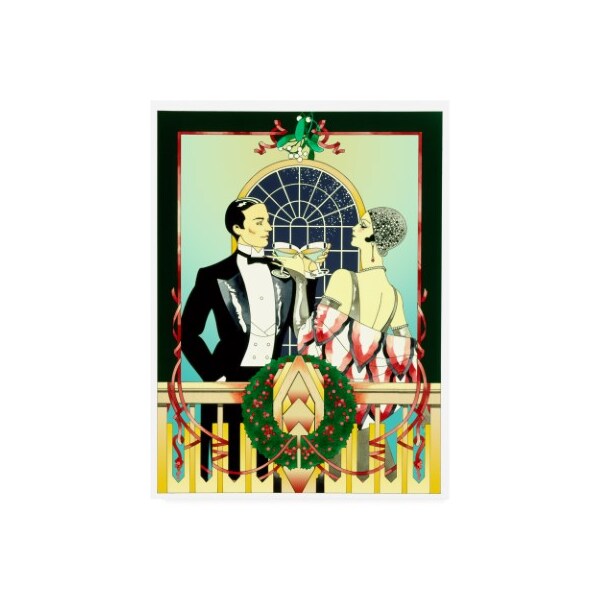 Trademark Fine Art David Chestnutt 'Christmas Toast' Canvas Art, 14x19 - ALI46700-C1419GG