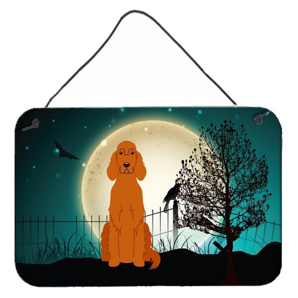 Carolines Treasures Halloween Scary Irish Setter Wall or Door Hanging Prints - BB2254DS812