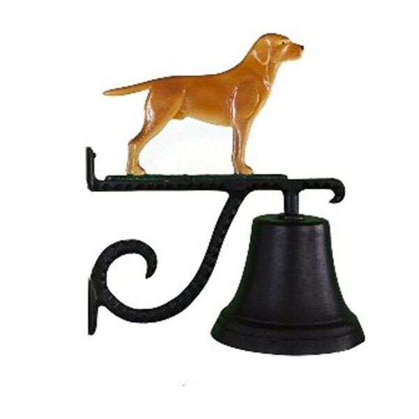 Swivel Cast Bell With Natural Color Lab Ornament - SW387084
