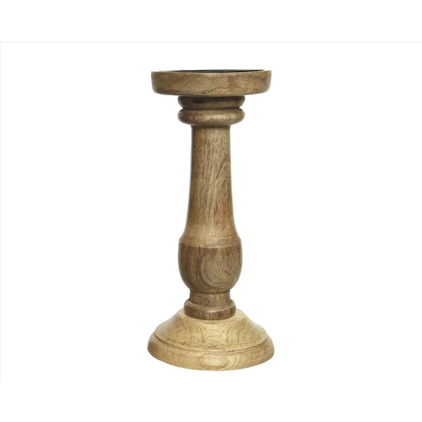 Decoris Decoris Brown Candle Holder 10 in. - 617768