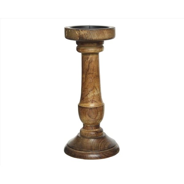 Decoris Decoris Brown Candle Holder 10 in. - 617768