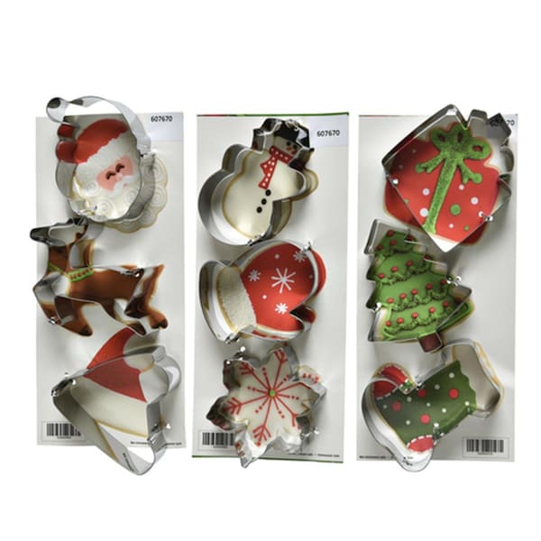 Surprise Assorted Metal Christmas Cookie Cutters 18PK - SU3302961