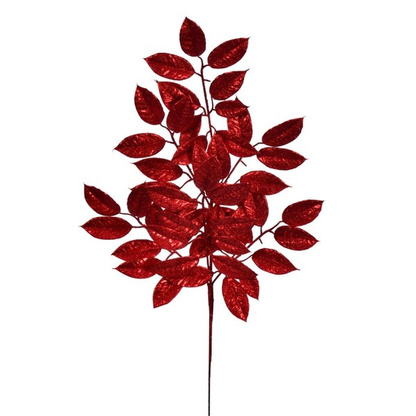 Vickerman 31 in. Gardenia Glitter Spray, Red, 2PK - FK221731