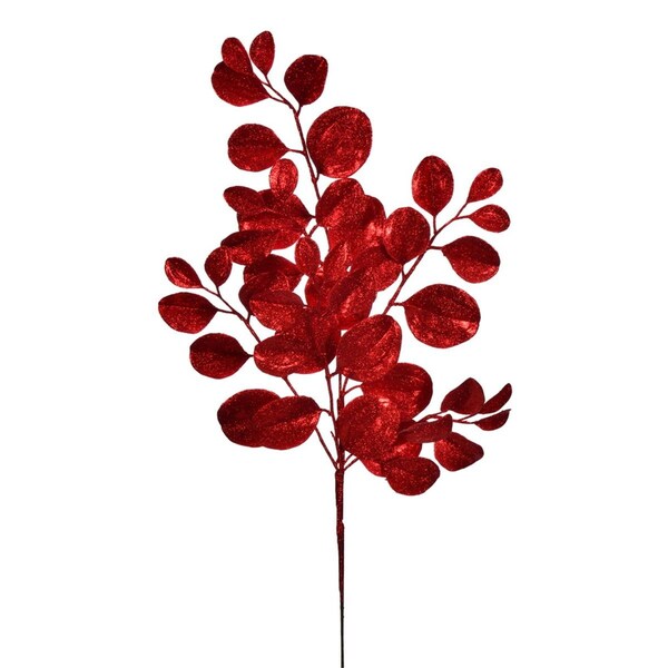 Vickerman 25 in. Dogwood Glitter Spray, Red, 3PK - FK220925