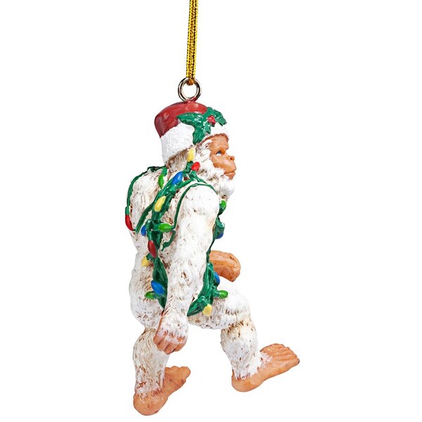 Design Toscano Bigfoot the Abominable Snowman Yeti Holiday Ornament, PK 3 - QS9583084