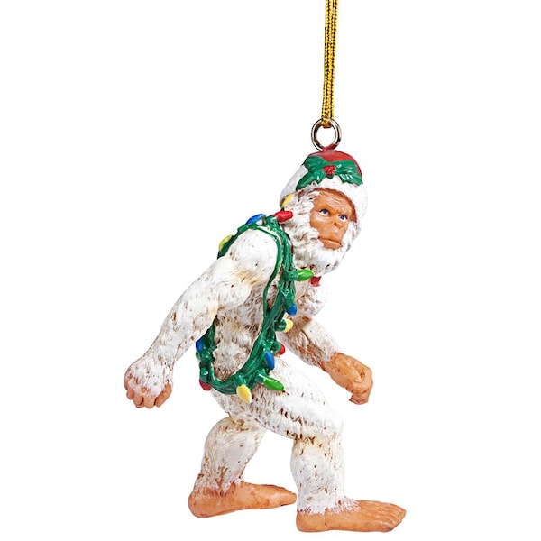 Design Toscano Bigfoot the Abominable Snowman Yeti Holiday Ornament, PK 3 - QS9583084