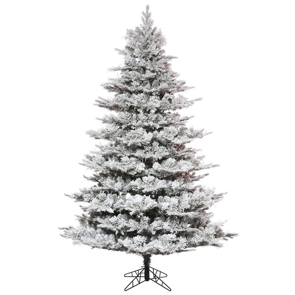 Vickerman 10 ft. x 74 in. Flocked Kiana Pine Full Christmas Tree with 4801 Tips - K173385