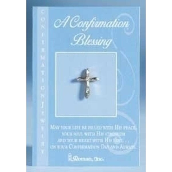 Roman Religious Confirmation Blessing Cross Pin, Set of 12, 12PK - 6390388