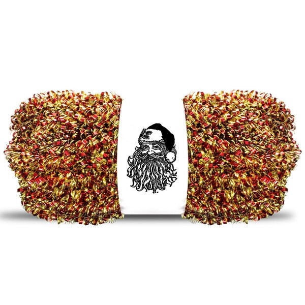 Queens Of Christmas 100 ft. Metallic Tinsel Garland, Red & Gold - TGAR-100-REGO