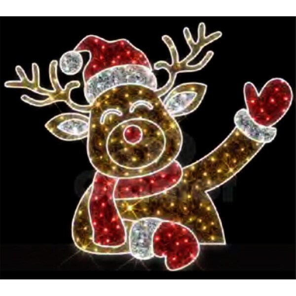 Queens Of Christmas 6 ft. Rudolph Display Decor - WL-MTNF-RDLPH-06