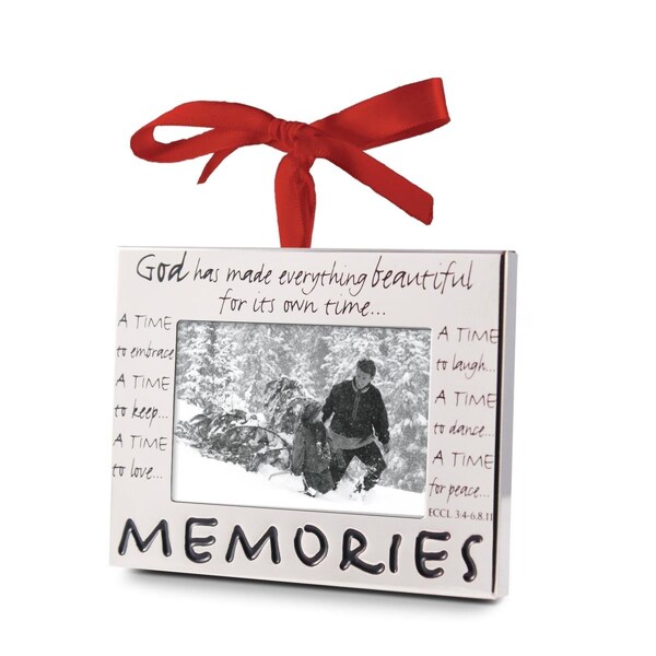Lcp Memories Frame Metal Christmas Ornament - 12256