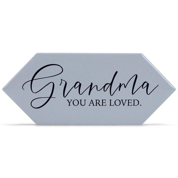 Dicksons Unisex Grandma You are Loved Tabletop Tile, Grey - One Size - TLPT11GY