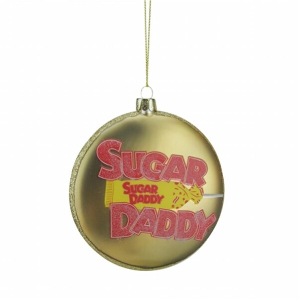 Northlight Seasonal Candy Lane Tootsie Roll SUGAR DADDY Orignal Milk Carmel lollipop Christmas Disc Ornament - 31748440