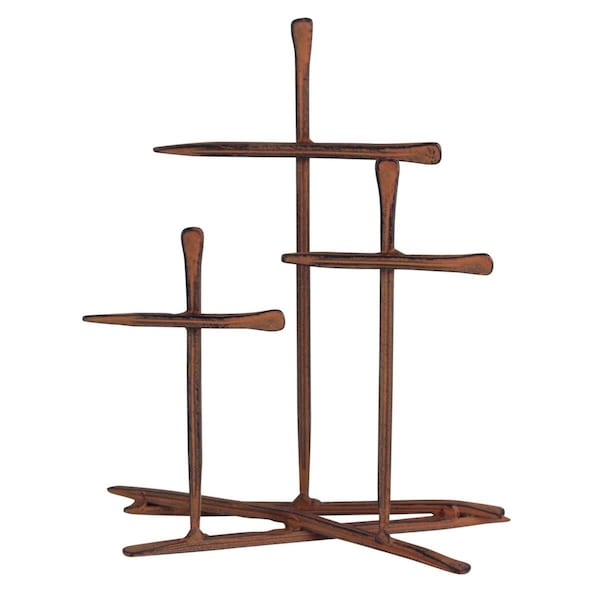 Dicksons 6 in. Unisex Metal Golgotha Nail Tabletop Cross, Metal - One Size - TCM-200