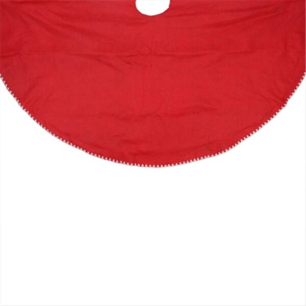 Go-Go 48 in. Reversible Red And Green Shell Stitch Tree Skirt - GO72883