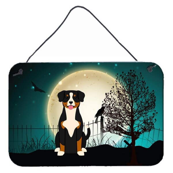 Carolines Treasures Halloween Scary Entlebucher Wall or Door Hanging Prints - BB2228DS812