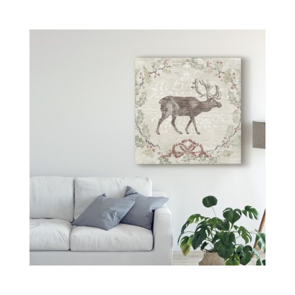 Trademark Fine Art June Erica Vess 'Cabin Christmas V' Canvas Art, 35x35 - WAG04746-C3535GG