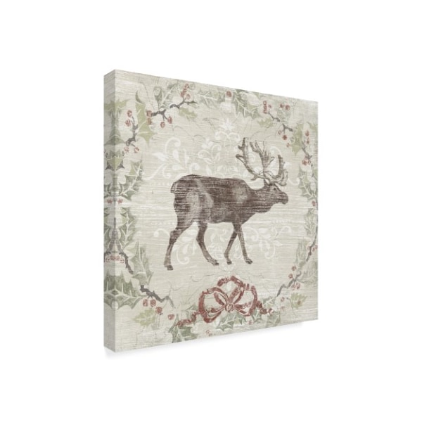 Trademark Fine Art June Erica Vess 'Cabin Christmas V' Canvas Art, 35x35 - WAG04746-C3535GG