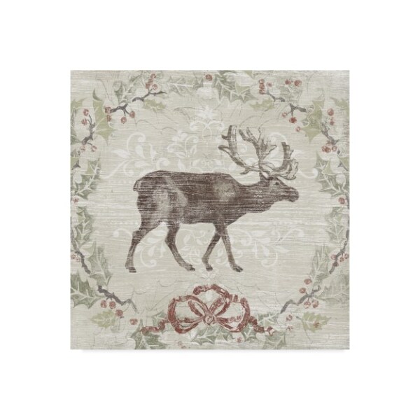 Trademark Fine Art June Erica Vess 'Cabin Christmas V' Canvas Art, 35x35 - WAG04746-C3535GG