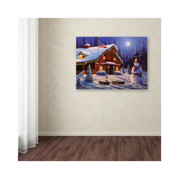 Trademark Fine Art Geno Peoples 'Cowboy Christmas' Canvas Art, 35x47 - ALI19587-C3547GG