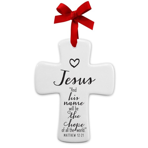 Lcp 4.5 in. Jesus Cross Christmas Ornament - 83291