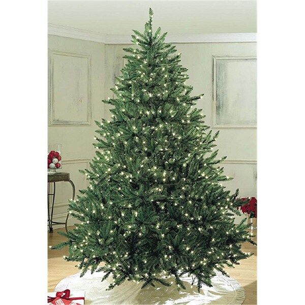 Queens Of Christmas Prelit 12 ft. UV Sequoia Tree 1015 Tips Lit with 400 Pure White LEDs - WL-TRSQ-12-LPW