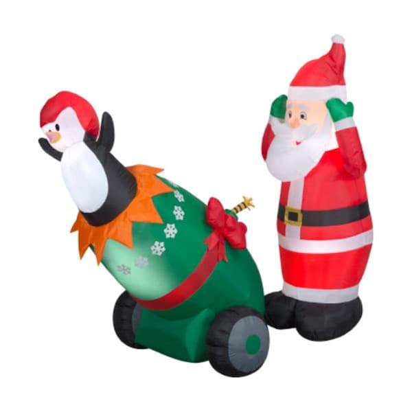 Happyholidays Santa & Christmas Cannon with Sparkling Fuse - HA2756967