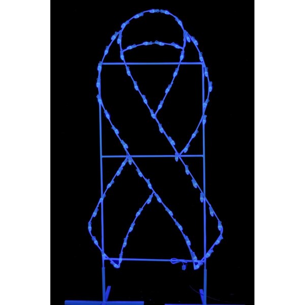 Queens Of Christmas 6 ft. Awareness Ribbons, Blue - GM-RBN-06-BL