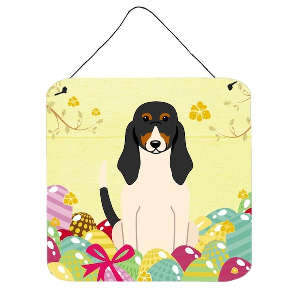 Carolines Treasures Easter Eggs Swiss Hound Wall or Door Hanging Prints - BB6044DS66
