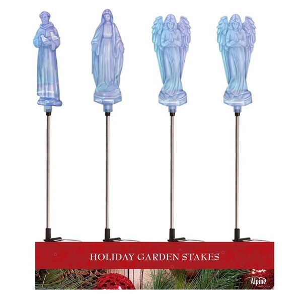 Fromtheheart 34 in. St. Francis Mary & Angel LED Pathway Dcor, 20PK - FR3313707